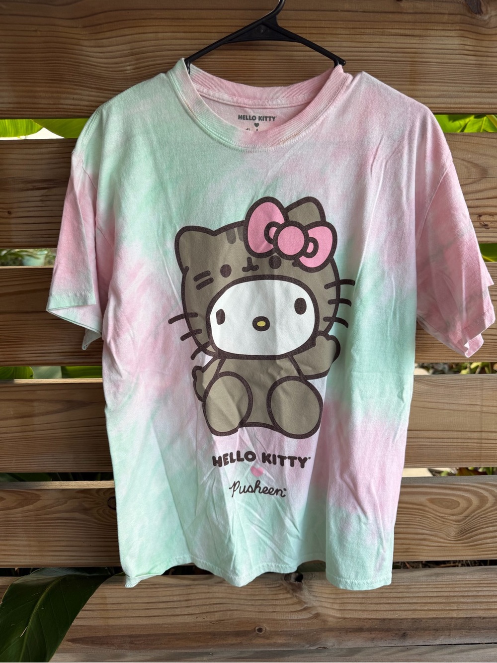 Hello Kitty Tie-Dye Tee in Pink & Mint by Hello Kitty
